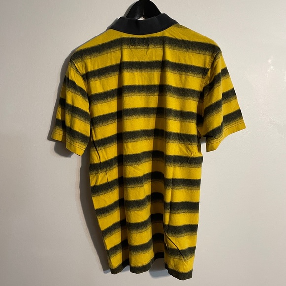 Emerica Collard Tee Dustin Dollin Yellow Black Stripes - Picture 2 of 3